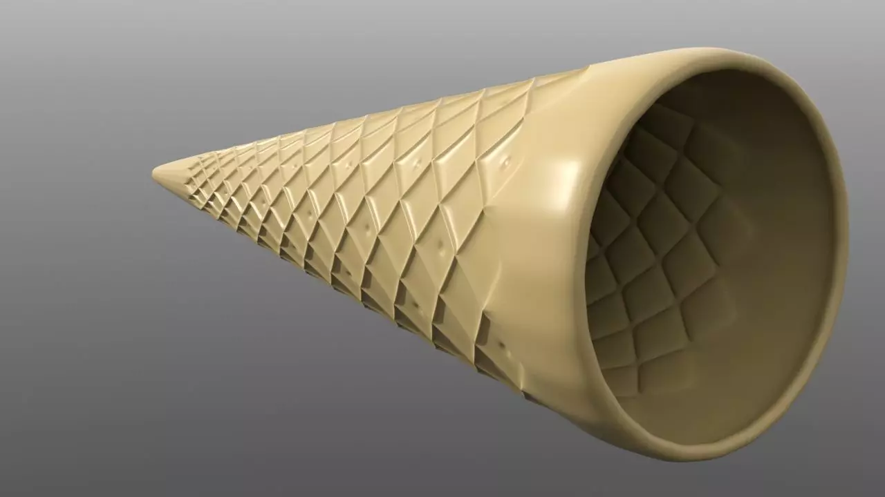 Icec Cream Cone 3D model_0