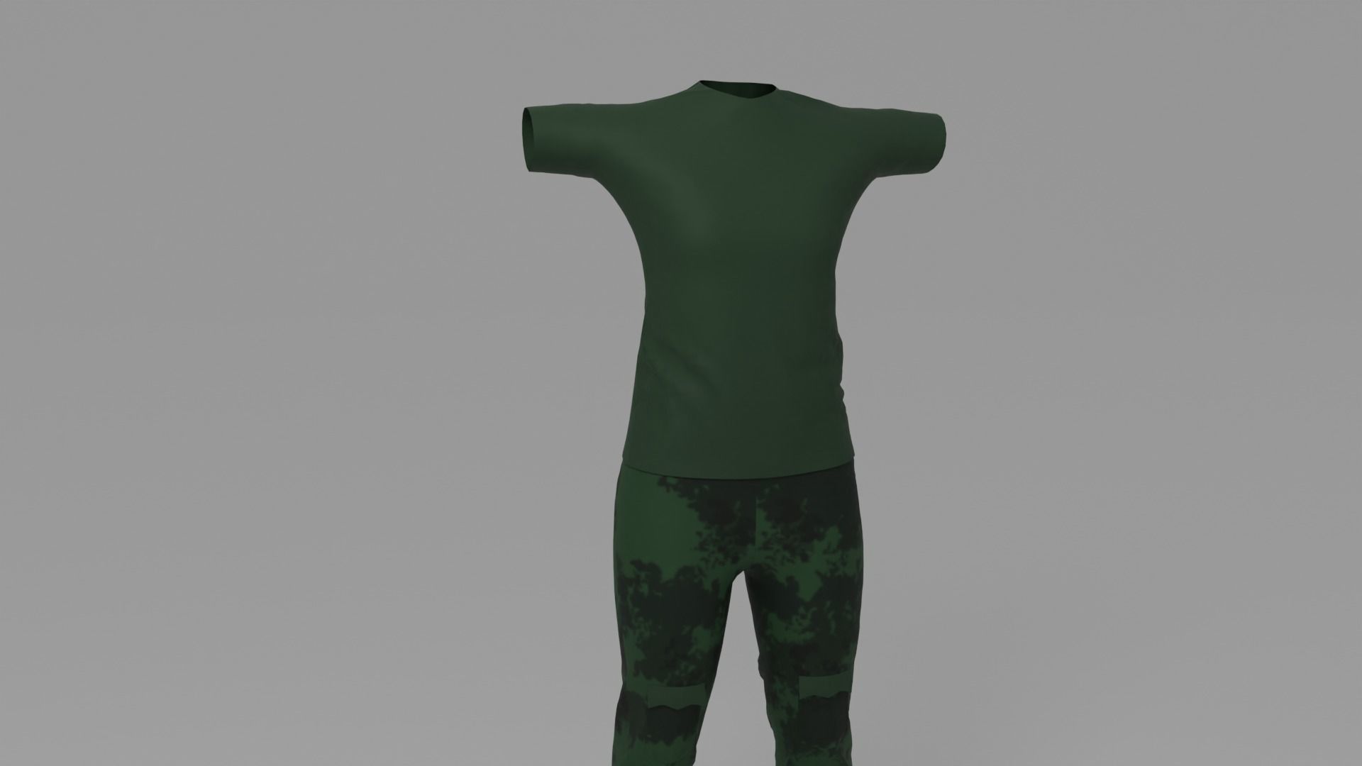 Military Uniform Low-poly 3D model_3