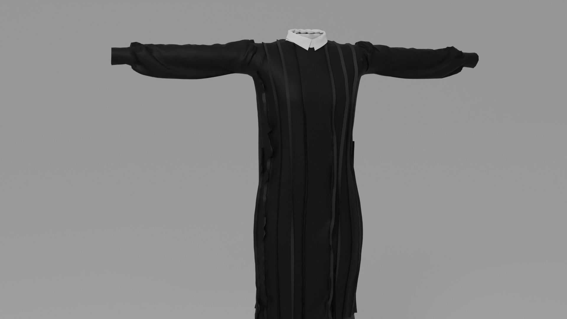 Judge Uniform Low-poly 3D model_4