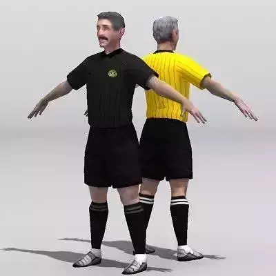 referee soccer Low-poly 3D model