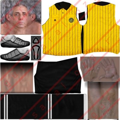 referee soccer Low-poly 3D model_6