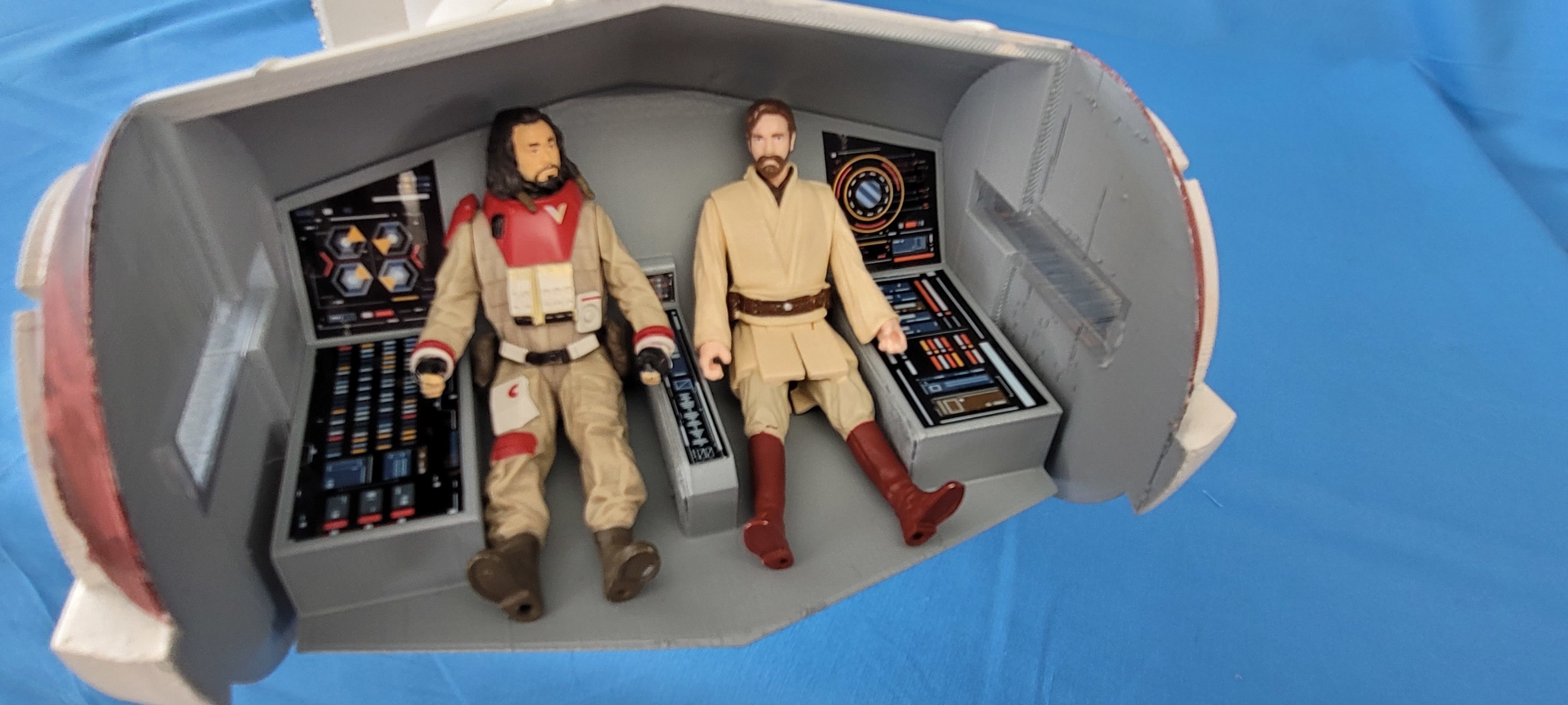 Tantive IV Corellian Corvette Custom Vehicle Playset 3D print model_3