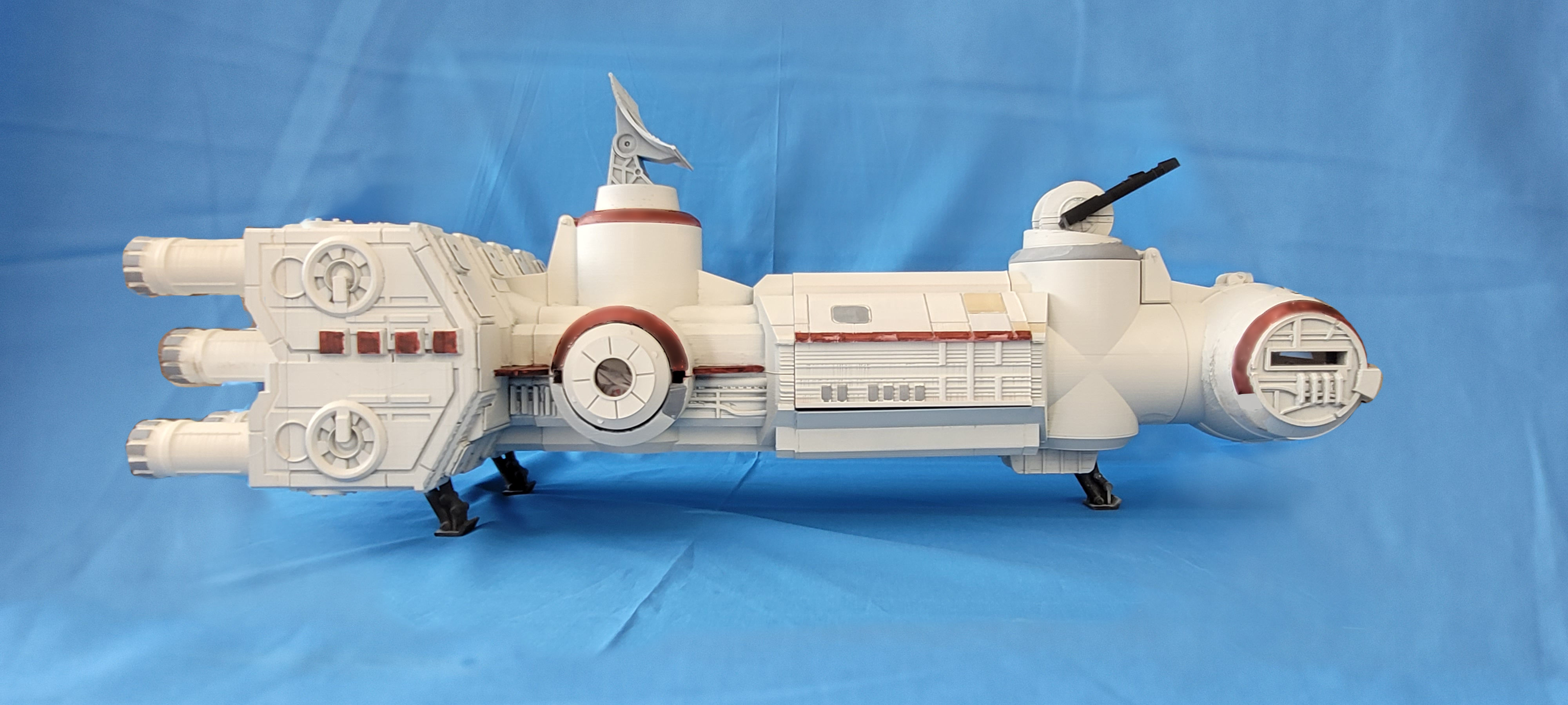 Tantive IV Corellian Corvette Custom Vehicle Playset 3D print model_12