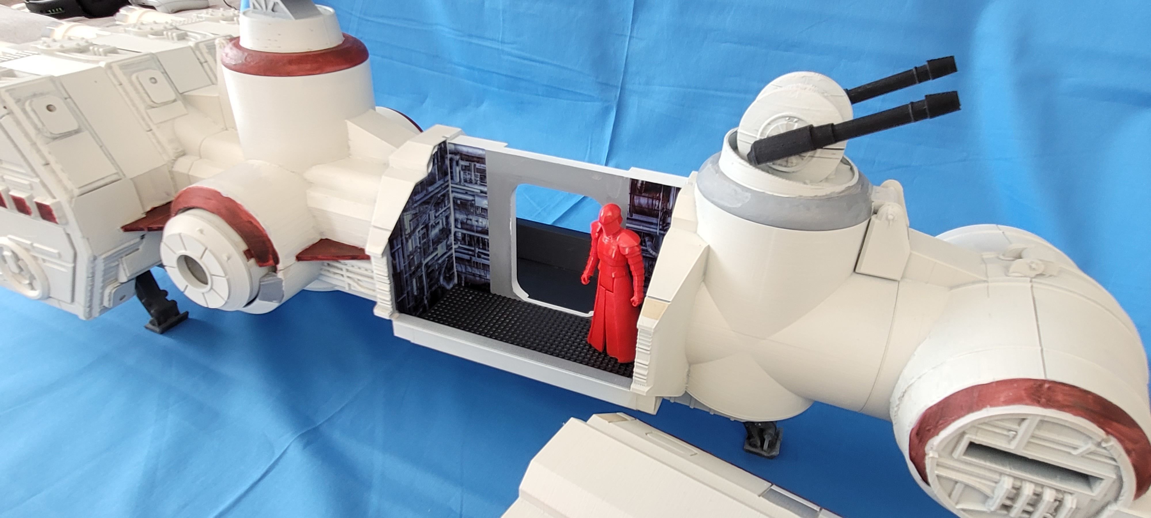 Tantive IV Corellian Corvette Custom Vehicle Playset 3D print model_7