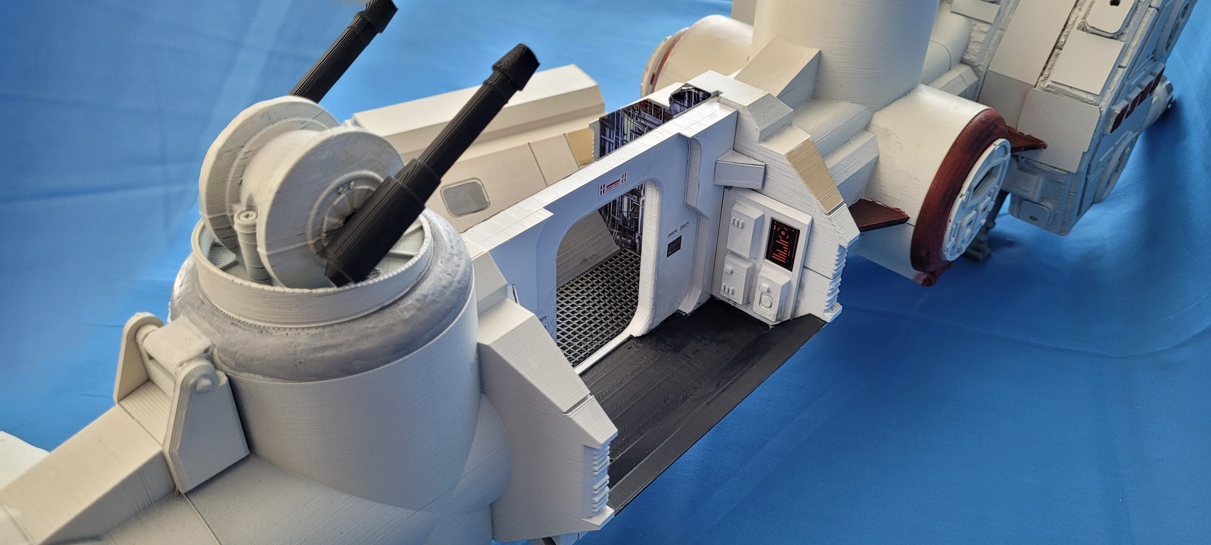 Tantive IV Corellian Corvette Custom Vehicle Playset 3D print model_8