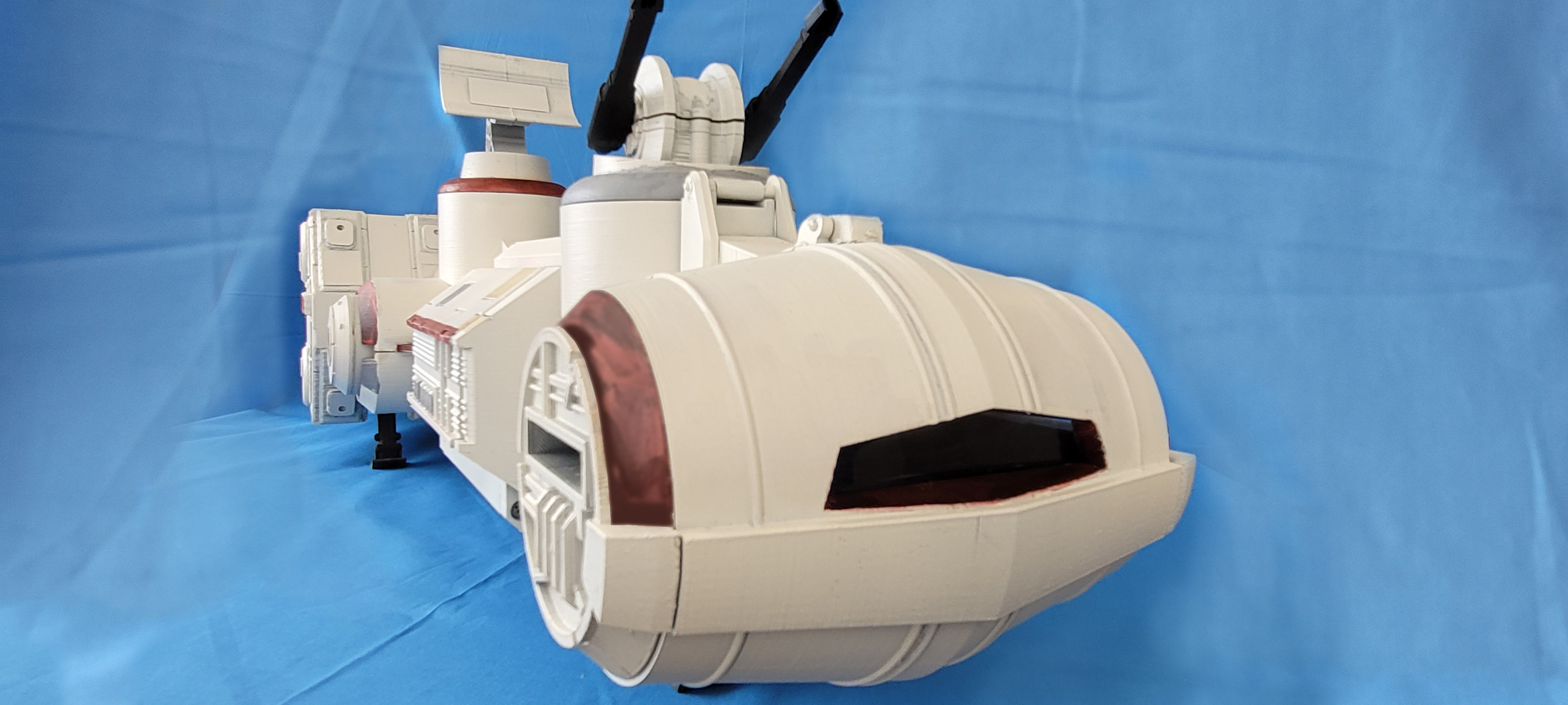 Tantive IV Corellian Corvette Custom Vehicle Playset 3D print model_11