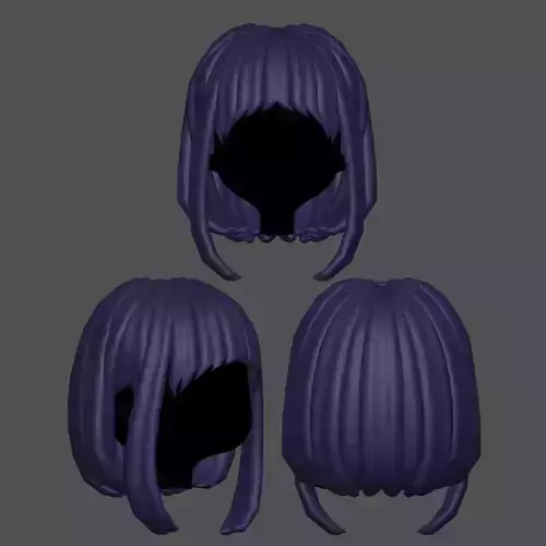 Hair style female 16 3D model