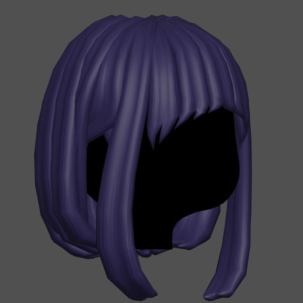 Hair style female 16 3D model_3