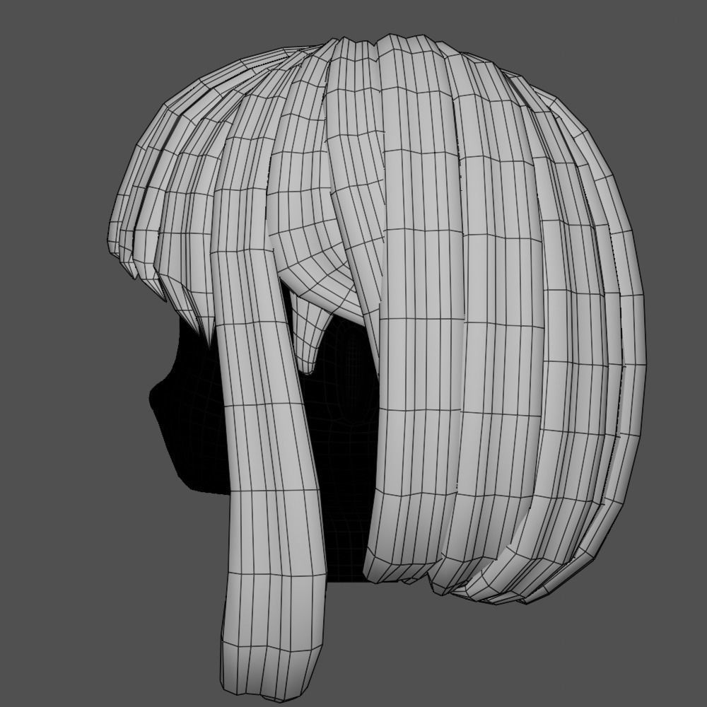 Hair style female 16 3D model_14