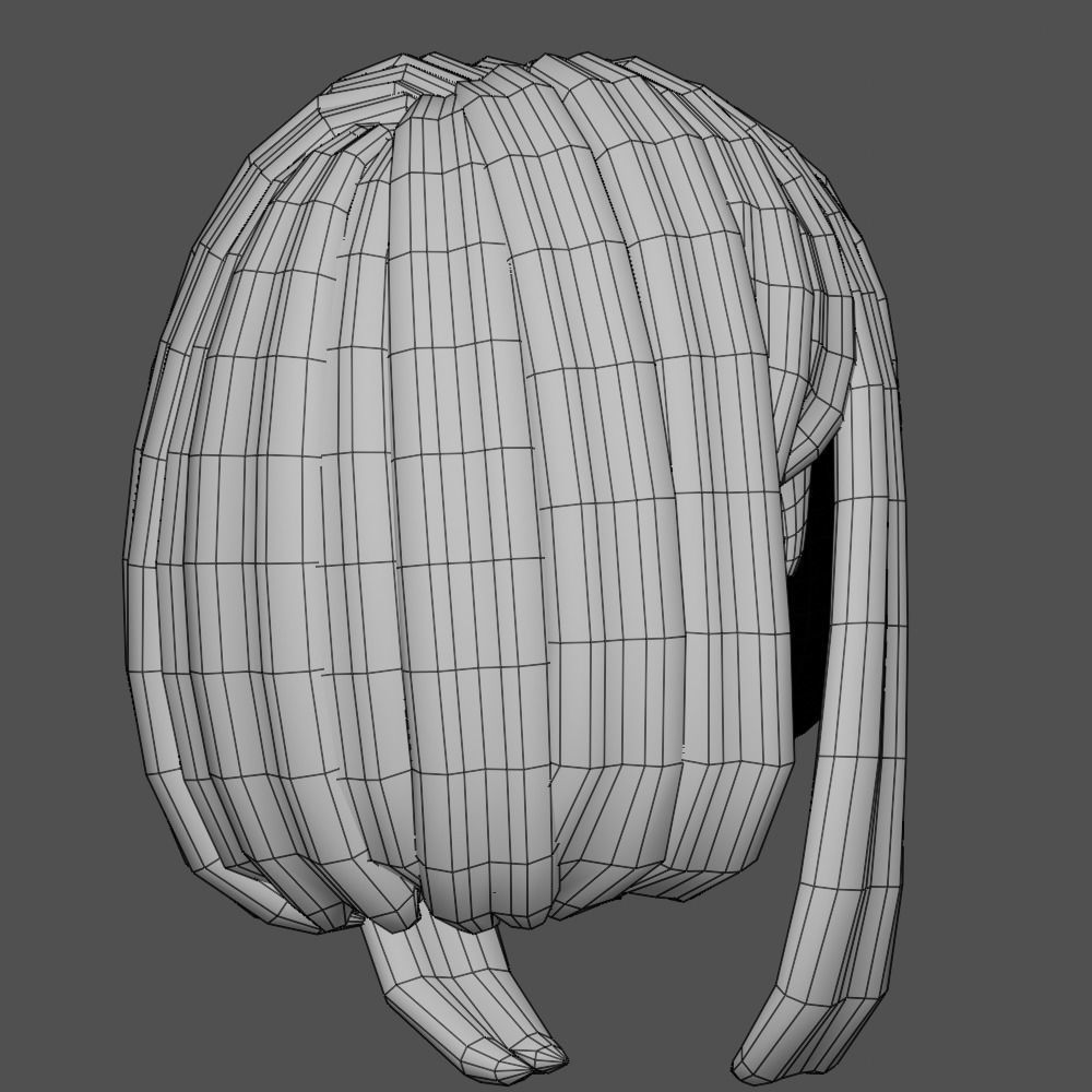 Hair style female 16 3D model_8