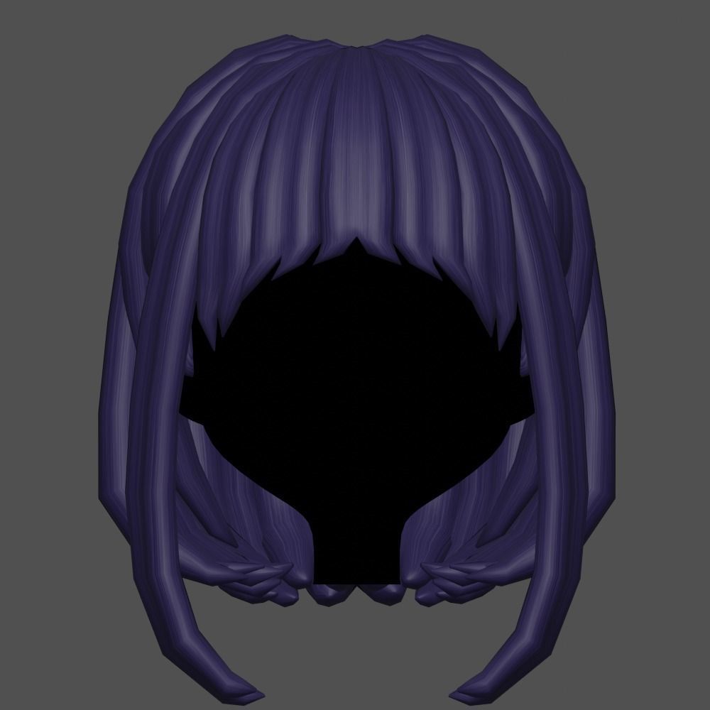 Hair style female 16 3D model_1