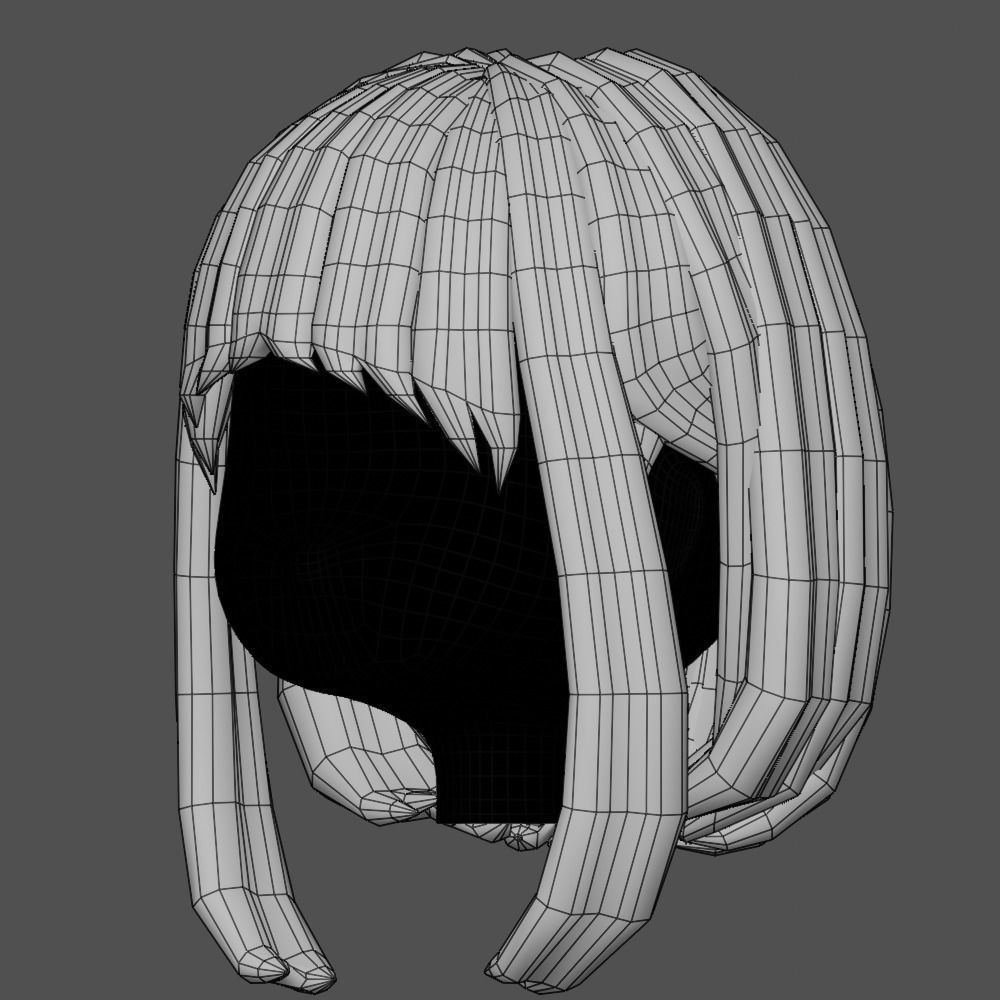 Hair style female 16 3D model_16