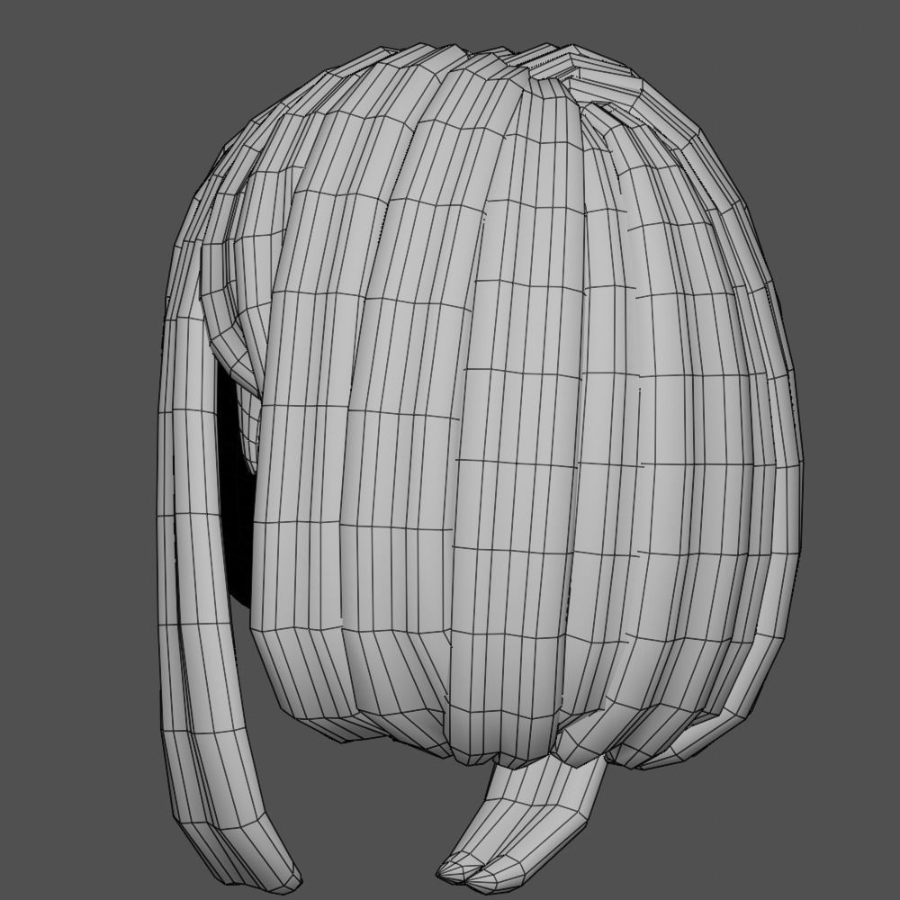 Hair style female 16 3D model_12