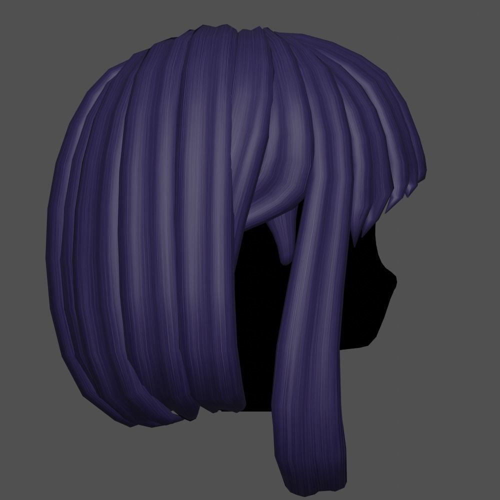 Hair style female 16 3D model_5