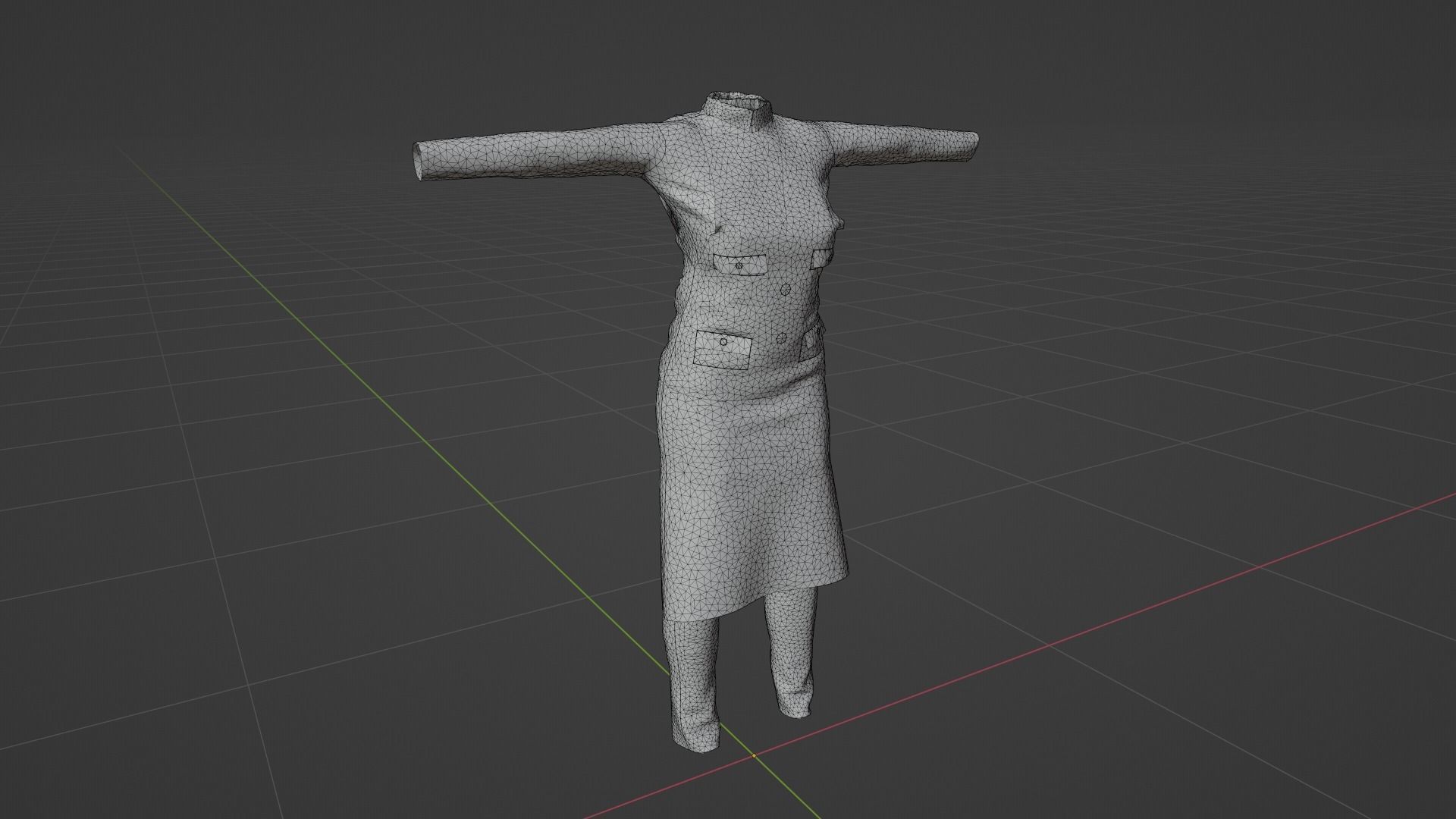 3D model Waiter Woman Uniform VR / AR / low-poly | CGTrader