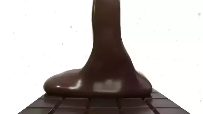 Liquid Chocolate animation On Choco Bar V1