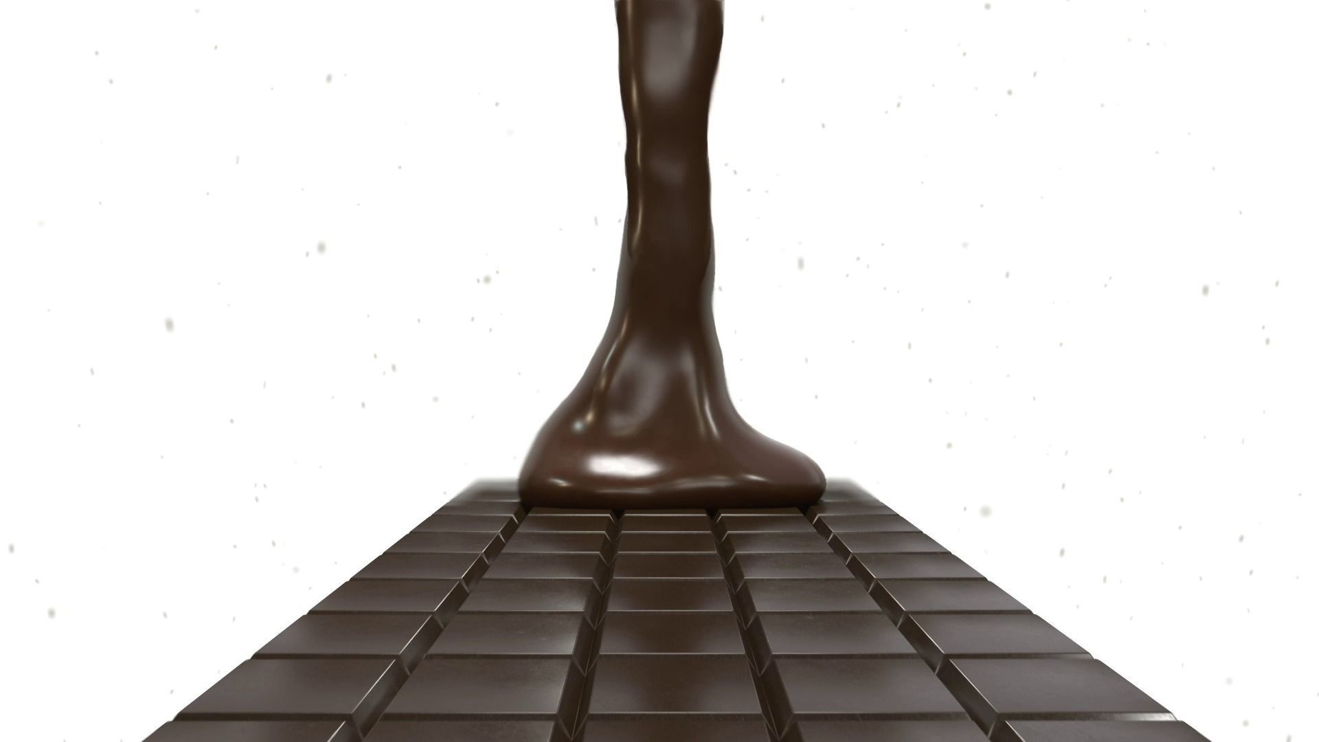 Liquid Chocolate animation On Choco Bar V1 3D model_4