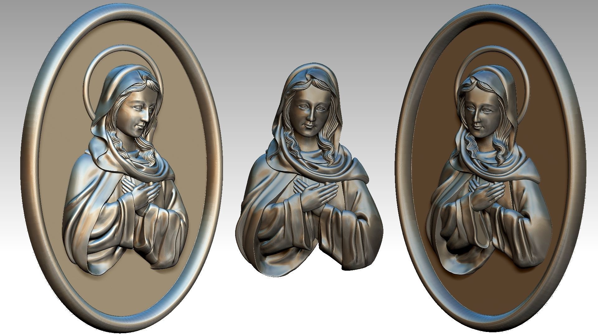 Our Lady of The Immaculate Conception Belief 3D print model_12