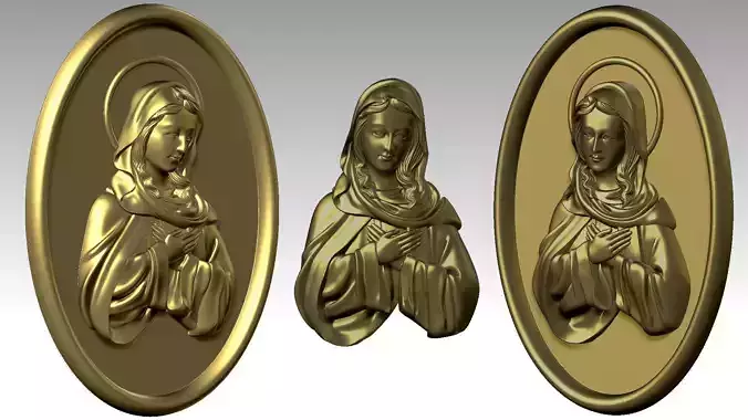 Our Lady of The Immaculate Conception Belief 3D print model