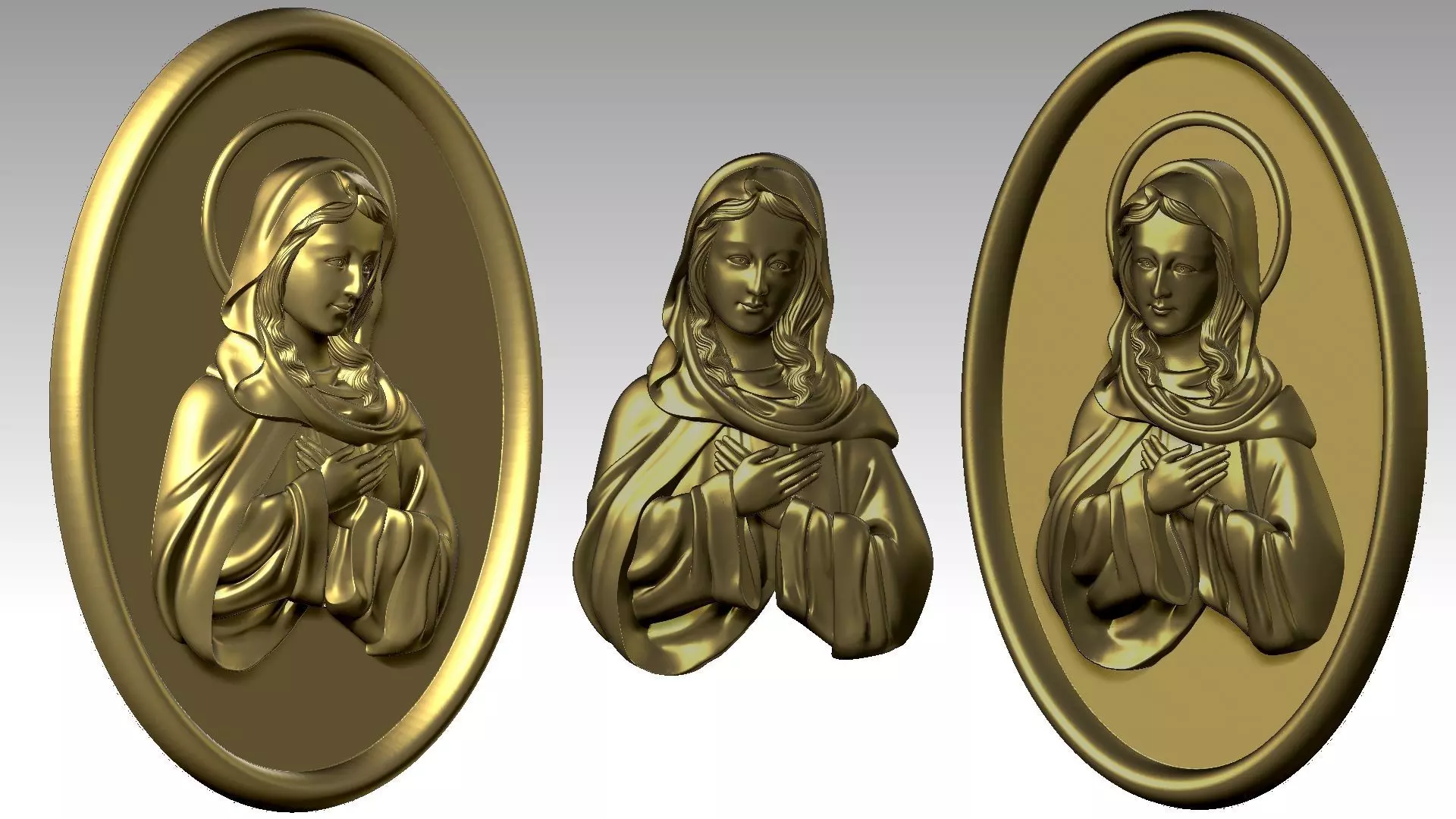 Our Lady of The Immaculate Conception Belief 3D print model_0