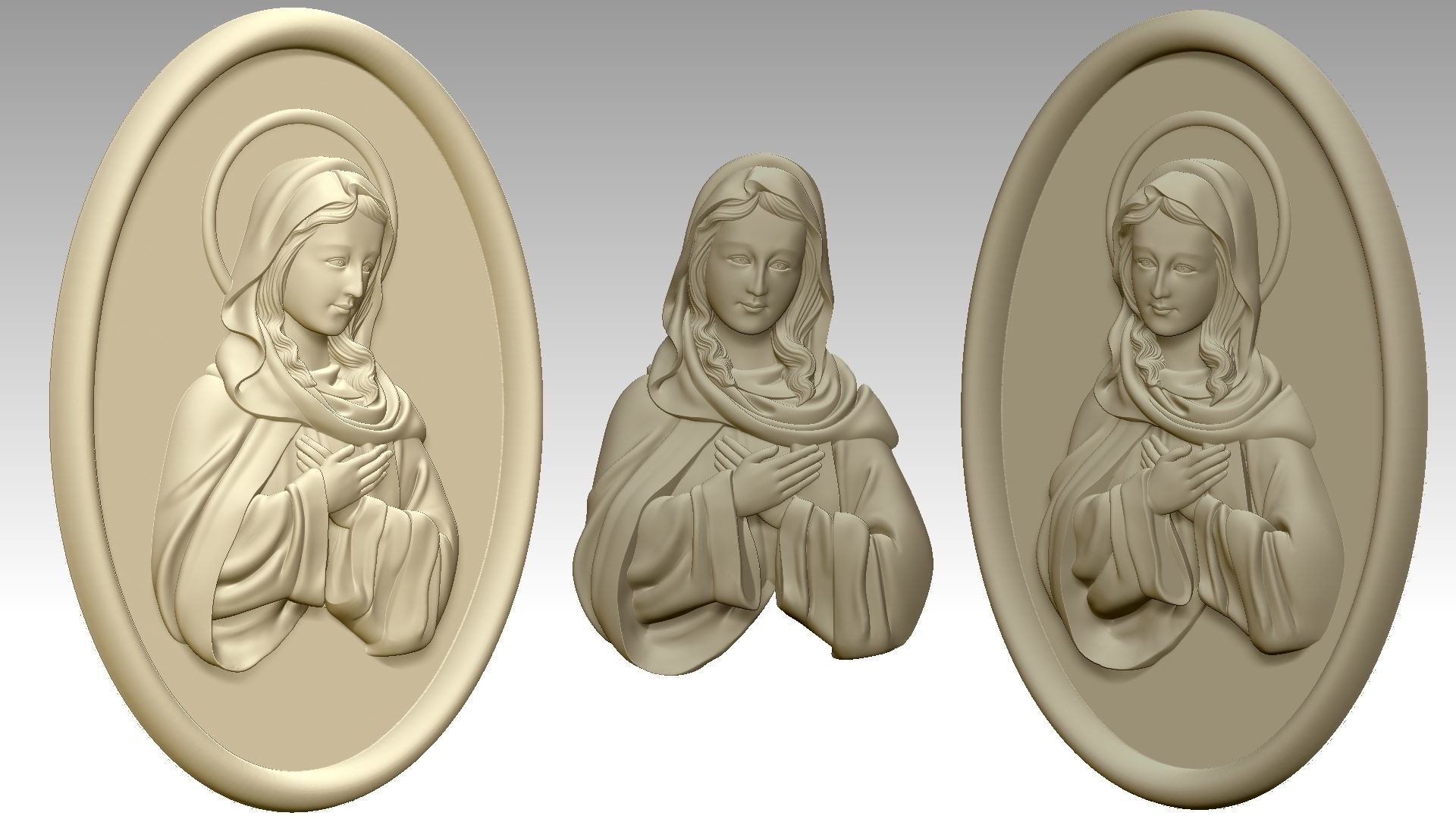 Our Lady of The Immaculate Conception Belief 3D print model_6