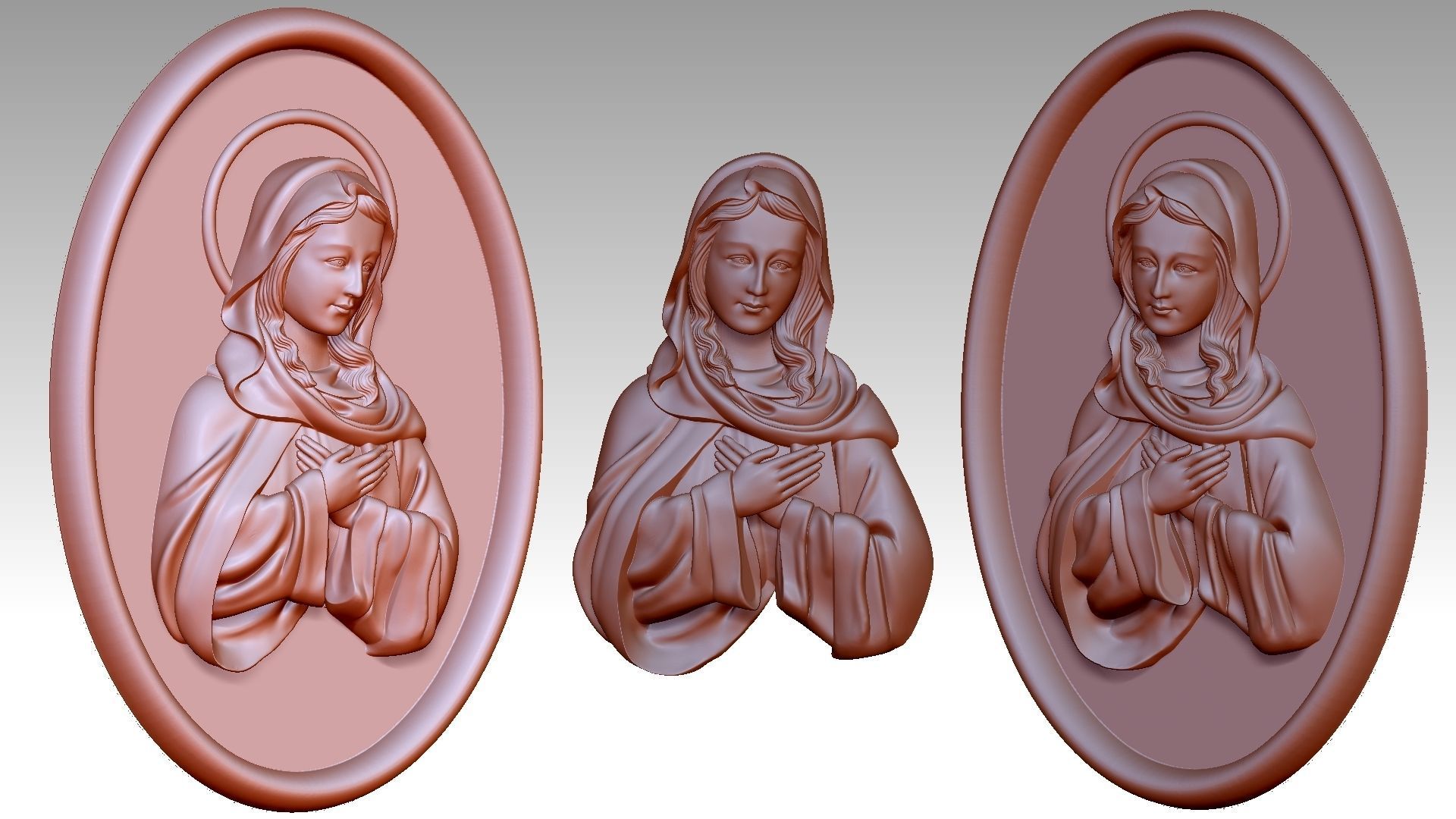 Our Lady of The Immaculate Conception Belief 3D print model_13