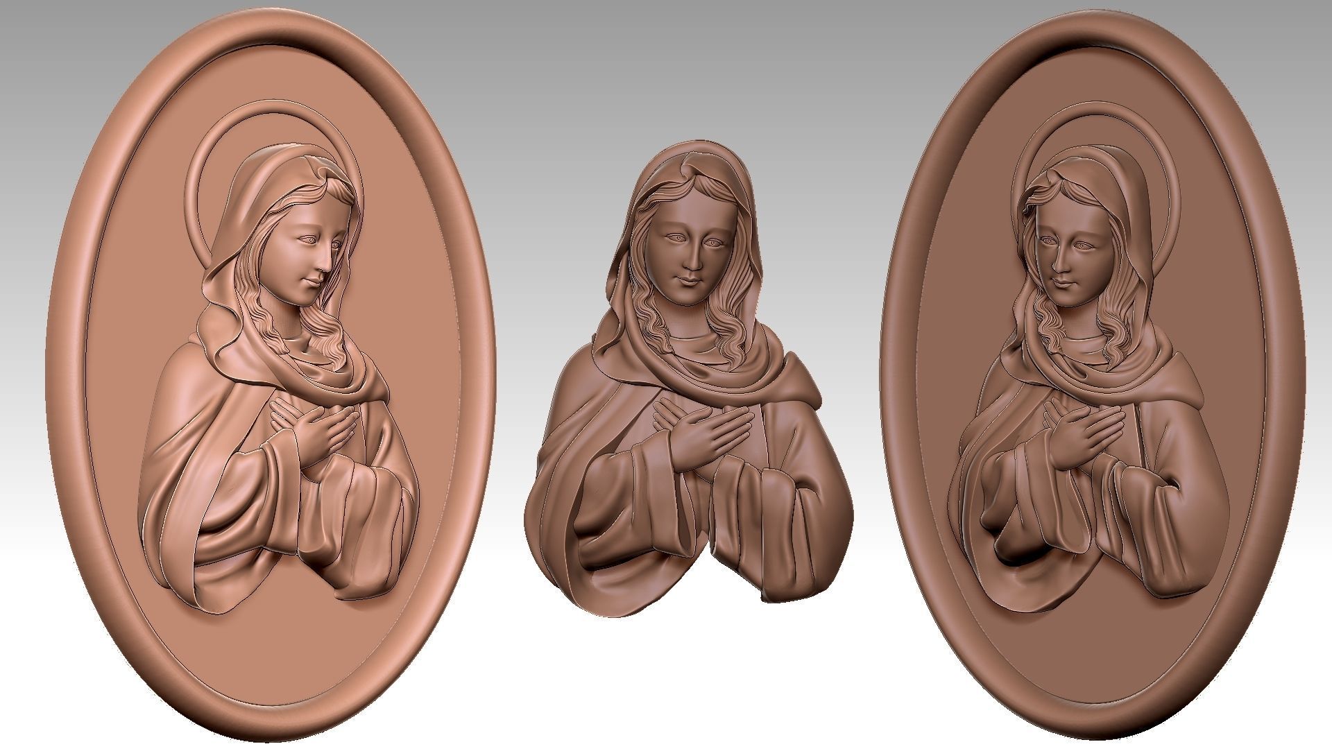 Our Lady of The Immaculate Conception Belief 3D print model_5