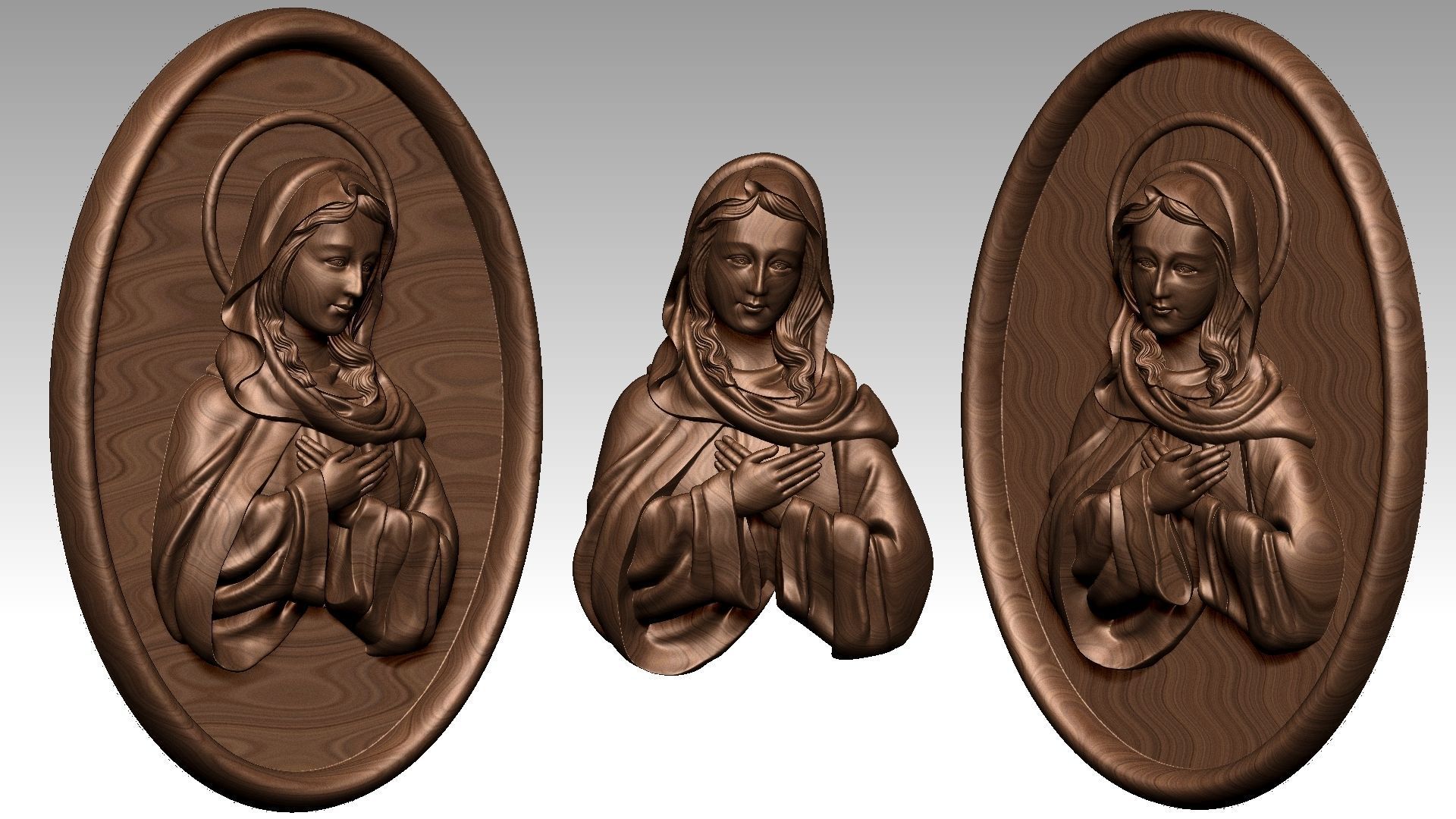 Our Lady of The Immaculate Conception Belief 3D print model_7