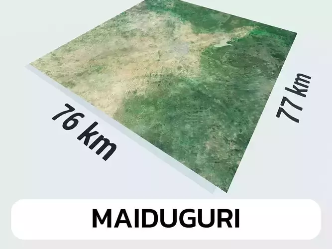 Maiduguri Nigeria City Landscape 3D Model