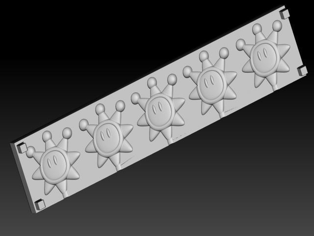 Mario Items Mold PACK - 3D Print 3D print model_15