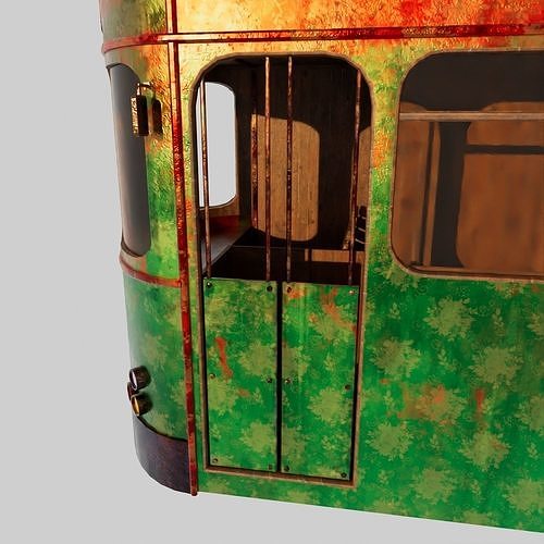 Hong Kong Tramway 3D model 6