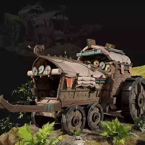 Vikings War Machine - Asset Low-poly 3D model
