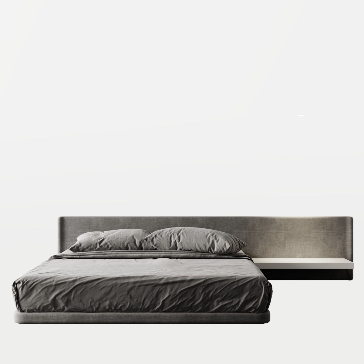 Bed 5 with shelf in middle 3D model_6