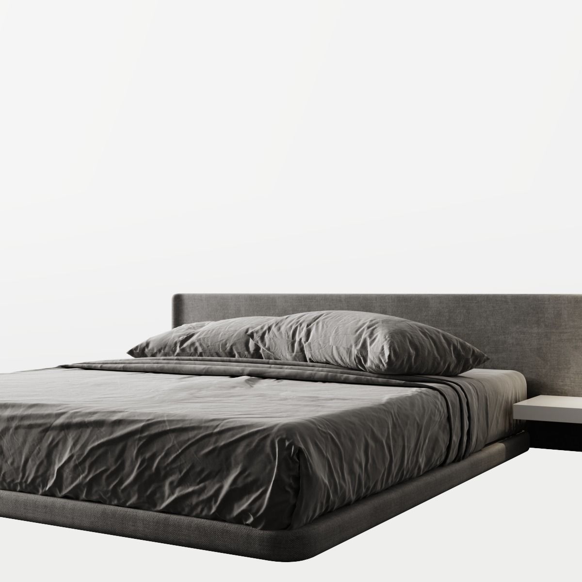 Bed 5 with shelf in middle 3D model_11