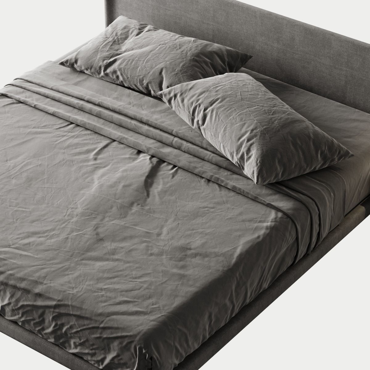 Bed 5 with shelf in middle 3D model_8