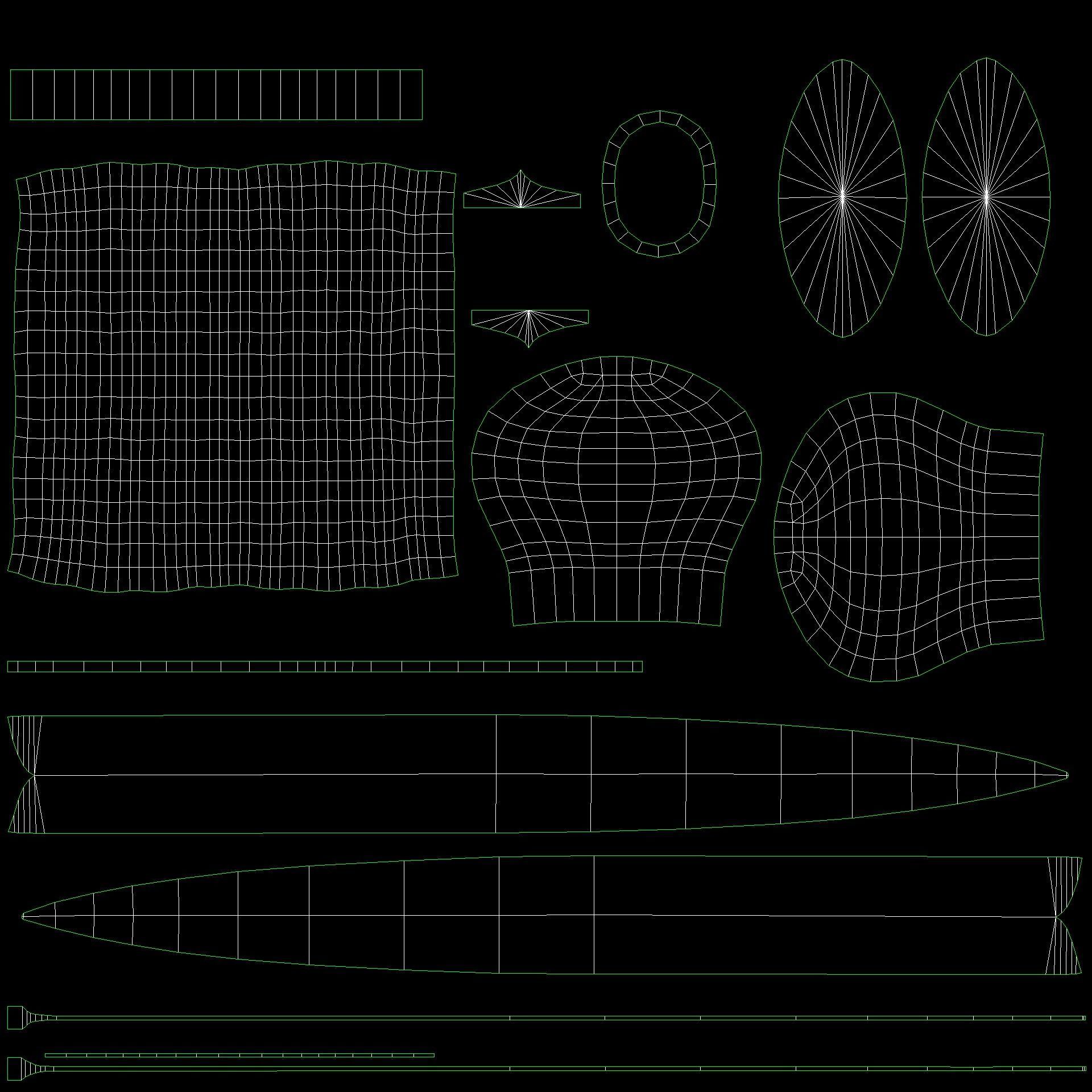 Dutch 1917 Model Storm Dolk Low-poly 3D model_12