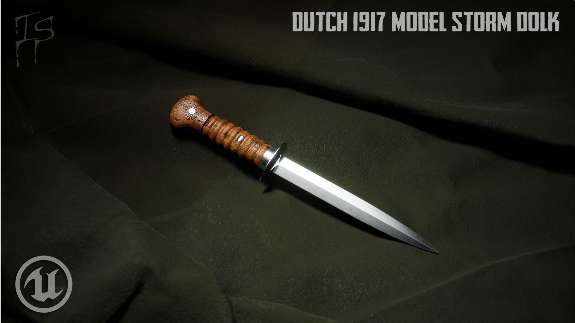 Dutch 1917 Model Storm Dolk Low-poly 3D model_11