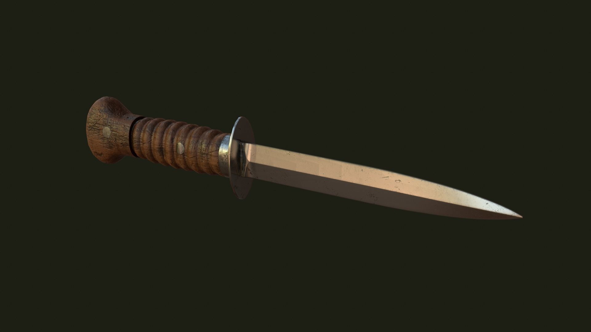 Dutch 1917 Model Storm Dolk Low-poly 3D model_8