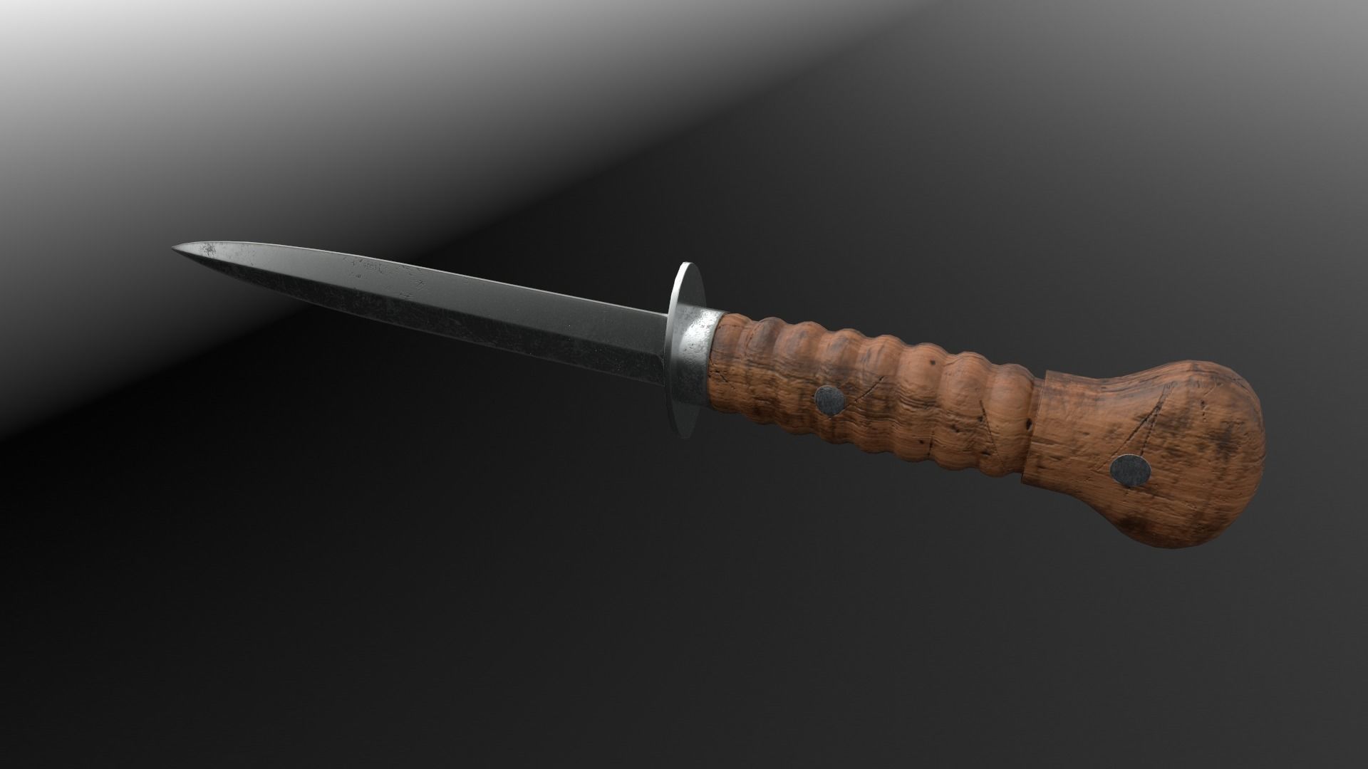 Dutch 1917 Model Storm Dolk Low-poly 3D model_4