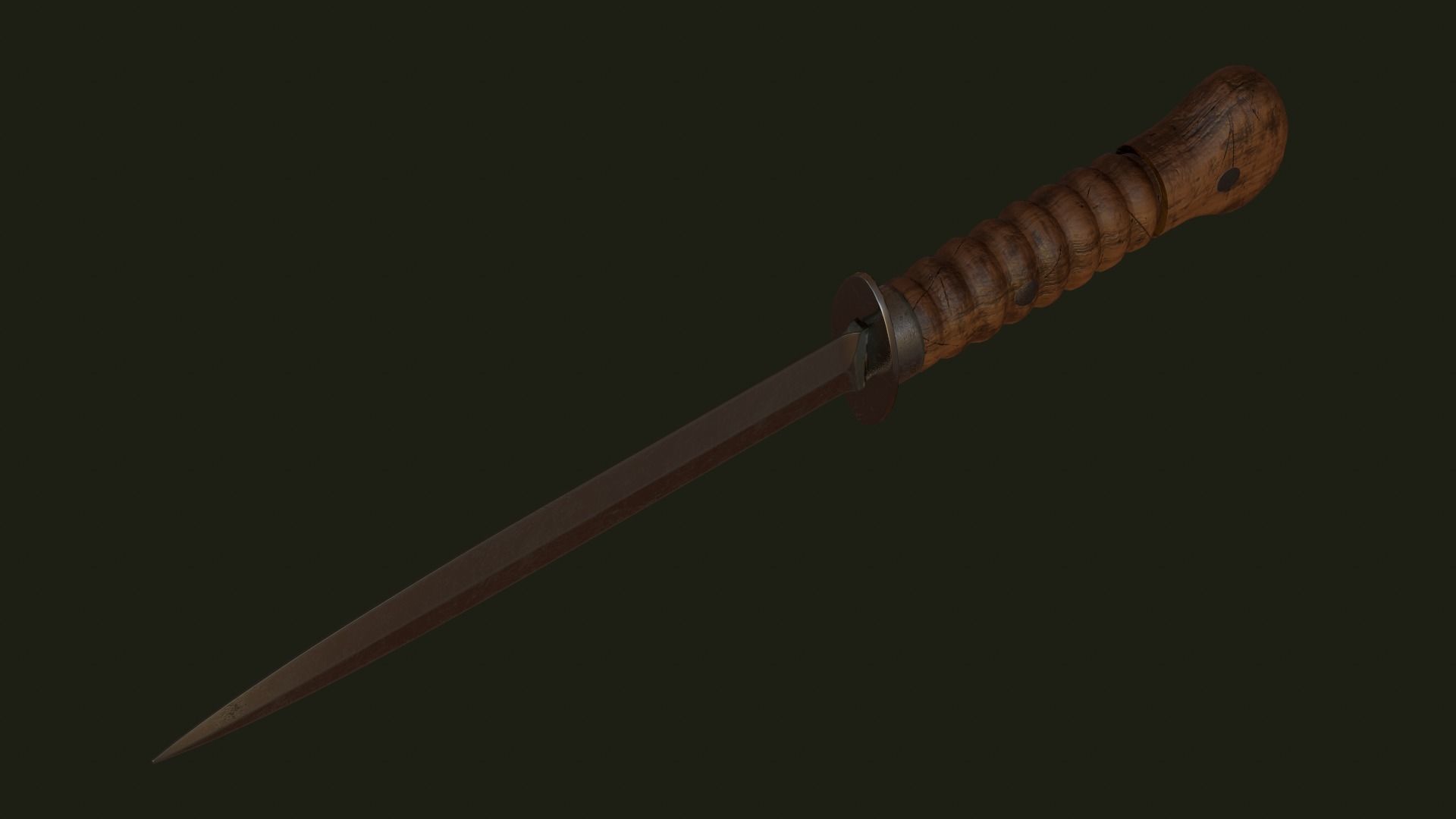 Dutch 1917 Model Storm Dolk Low-poly 3D model_10