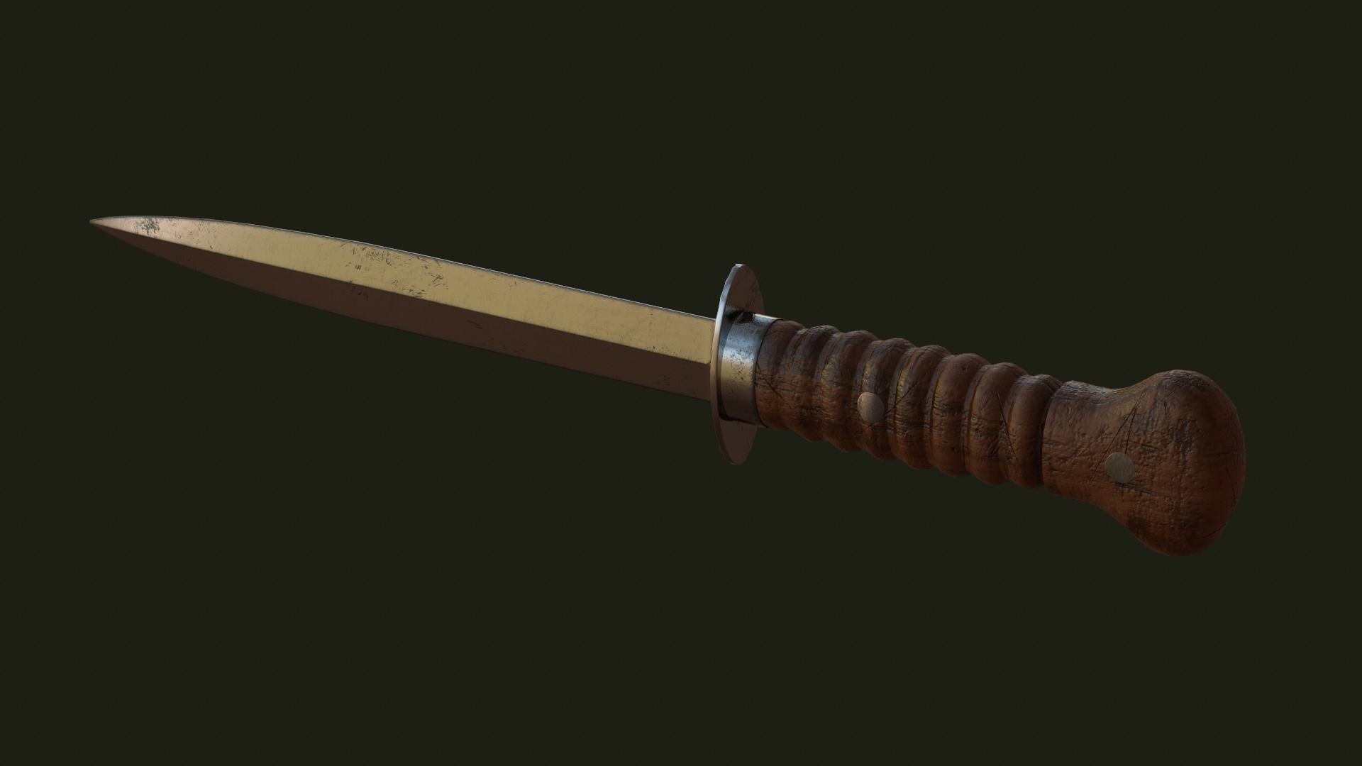 Dutch 1917 Model Storm Dolk Low-poly 3D model_9