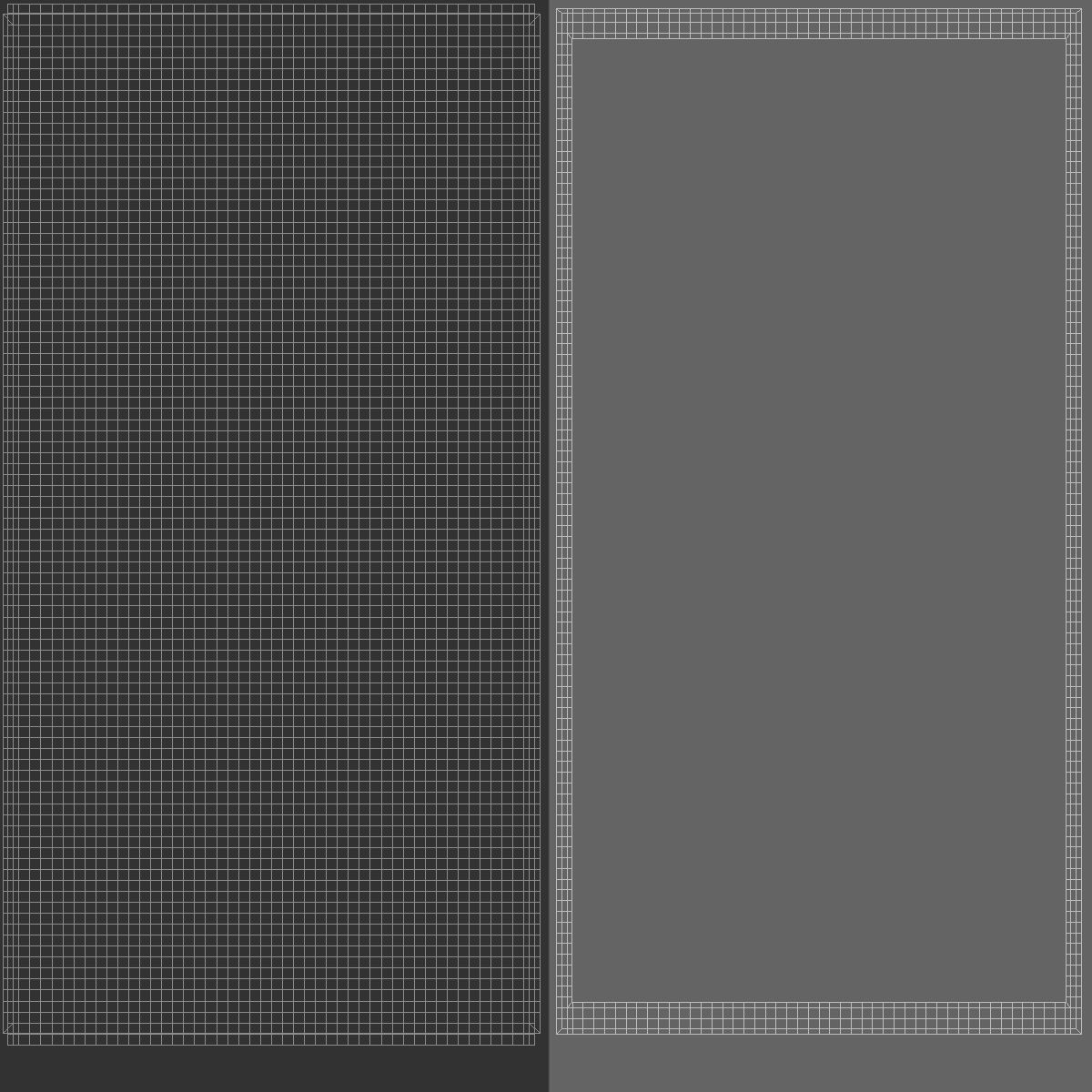 White Folded Bath Towel - terry shower beach towel Low-poly 3D model_5