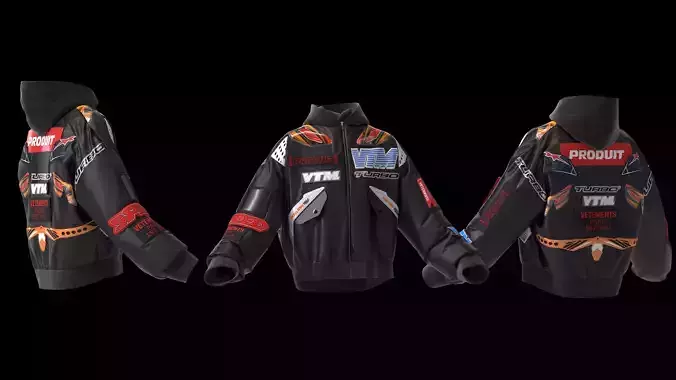 Bomber jacket vetements x alpha industries 3d fashion clothing