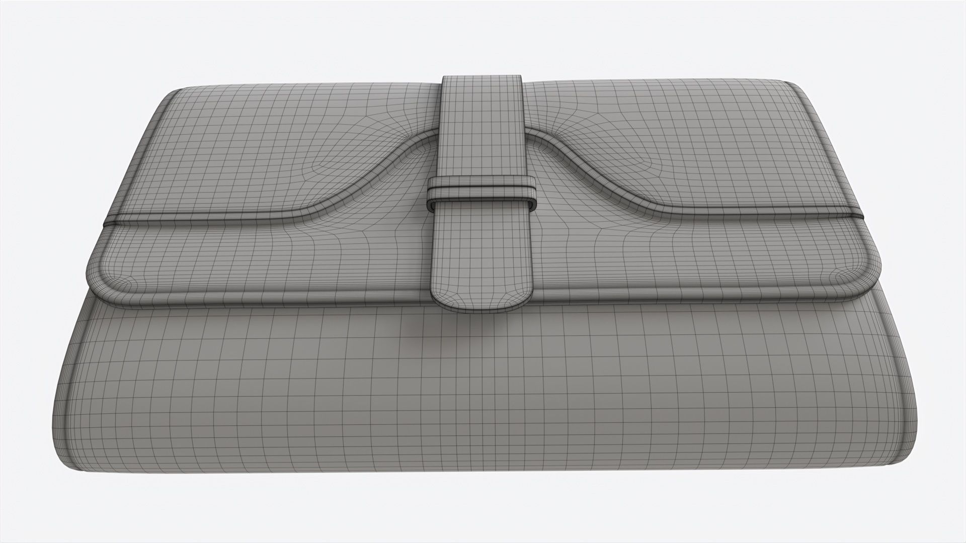 Leather Wallet for Women Brown 3D model_9