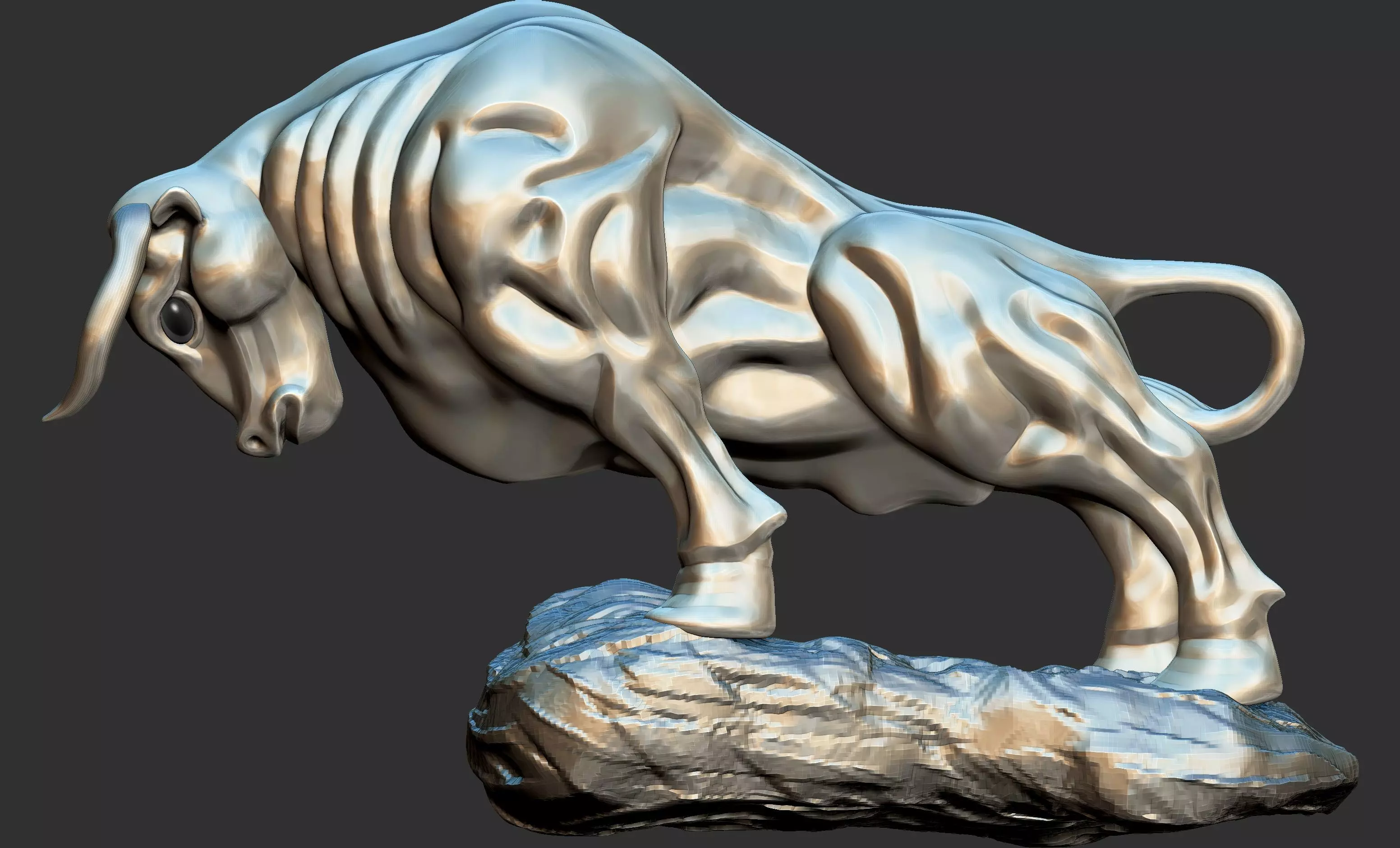 Bull Statue Free 3D model