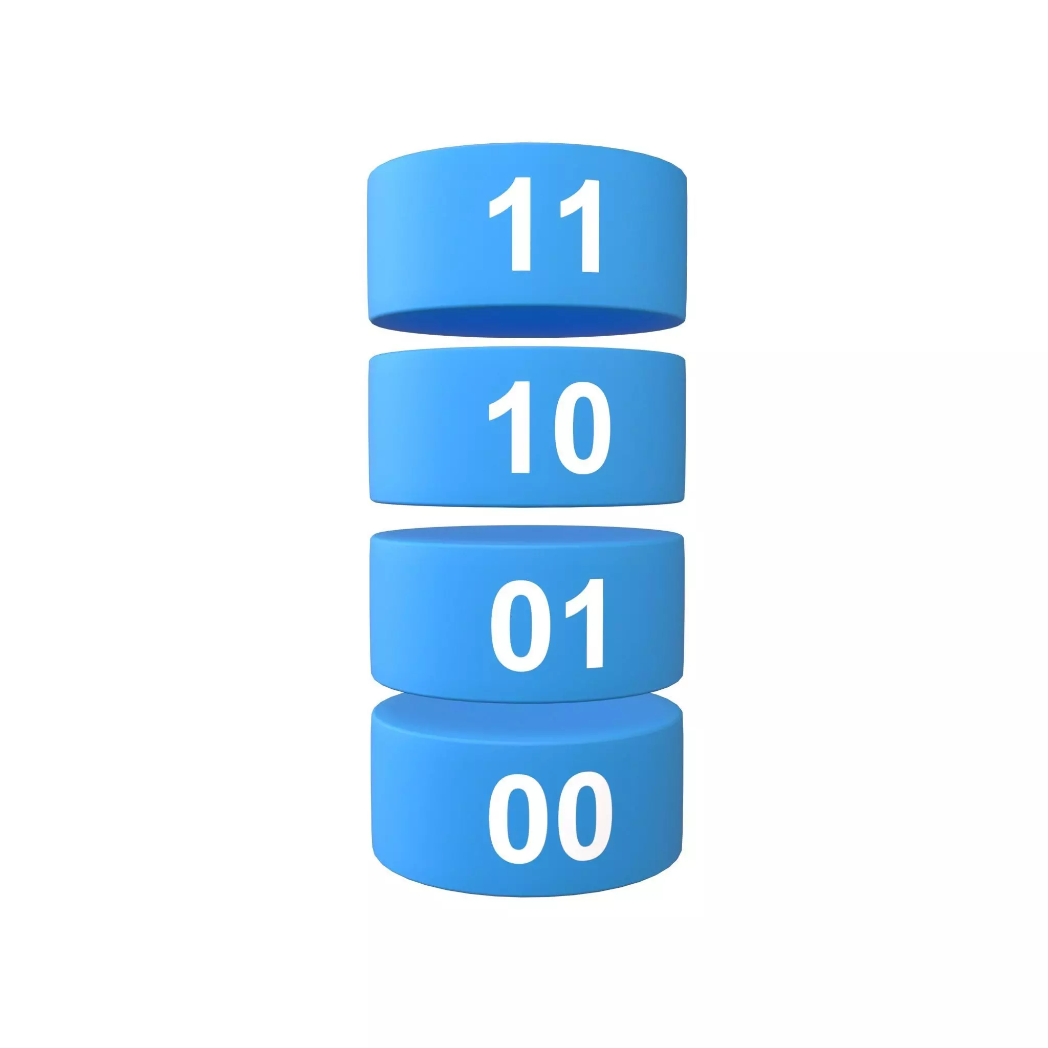 Nand Flash Memory MLC Structure v1 001 Low-poly 3D model_0