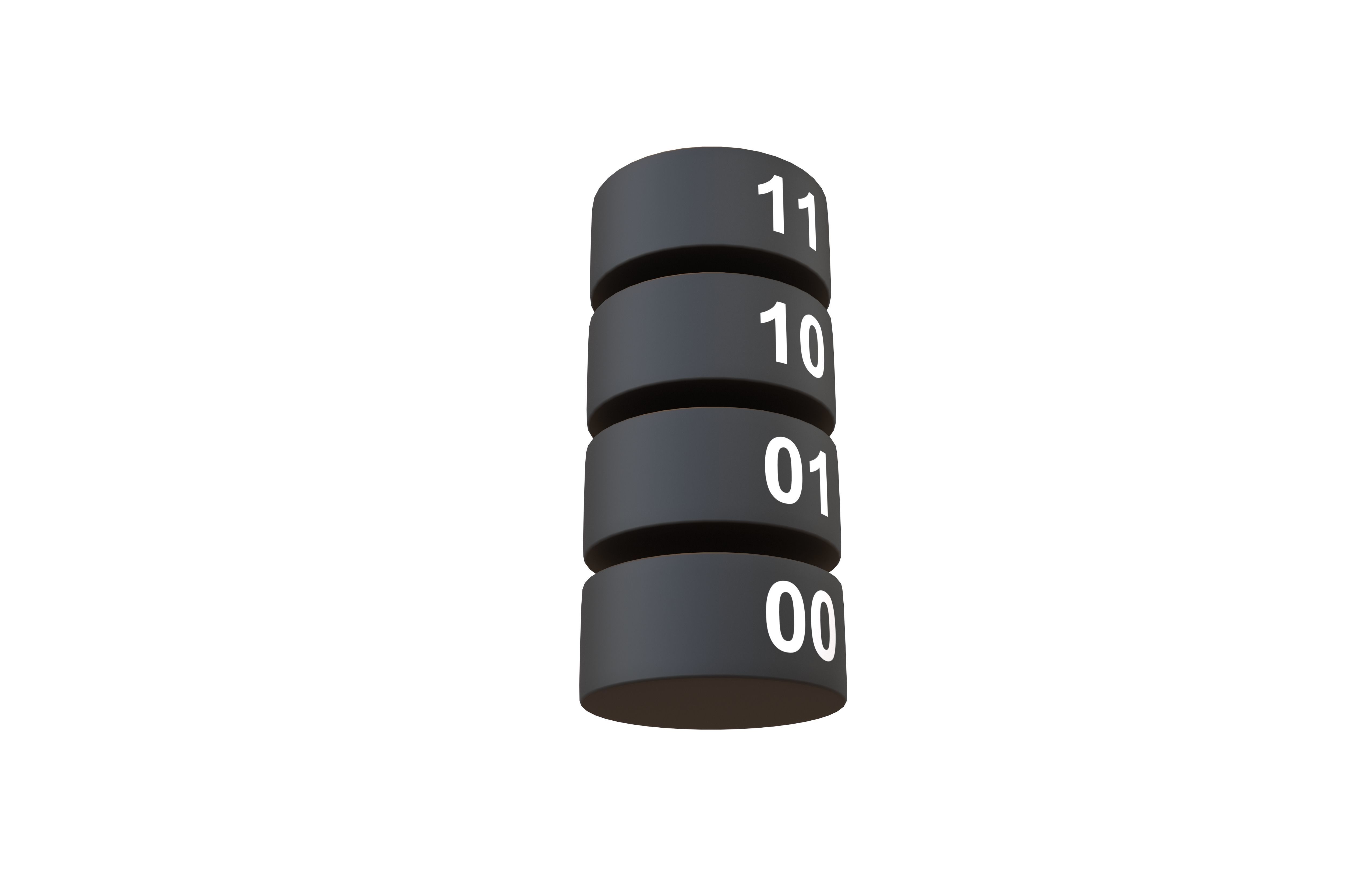 Nand Flash Memory MLC Structure v1 002 Low-poly 3D model_3