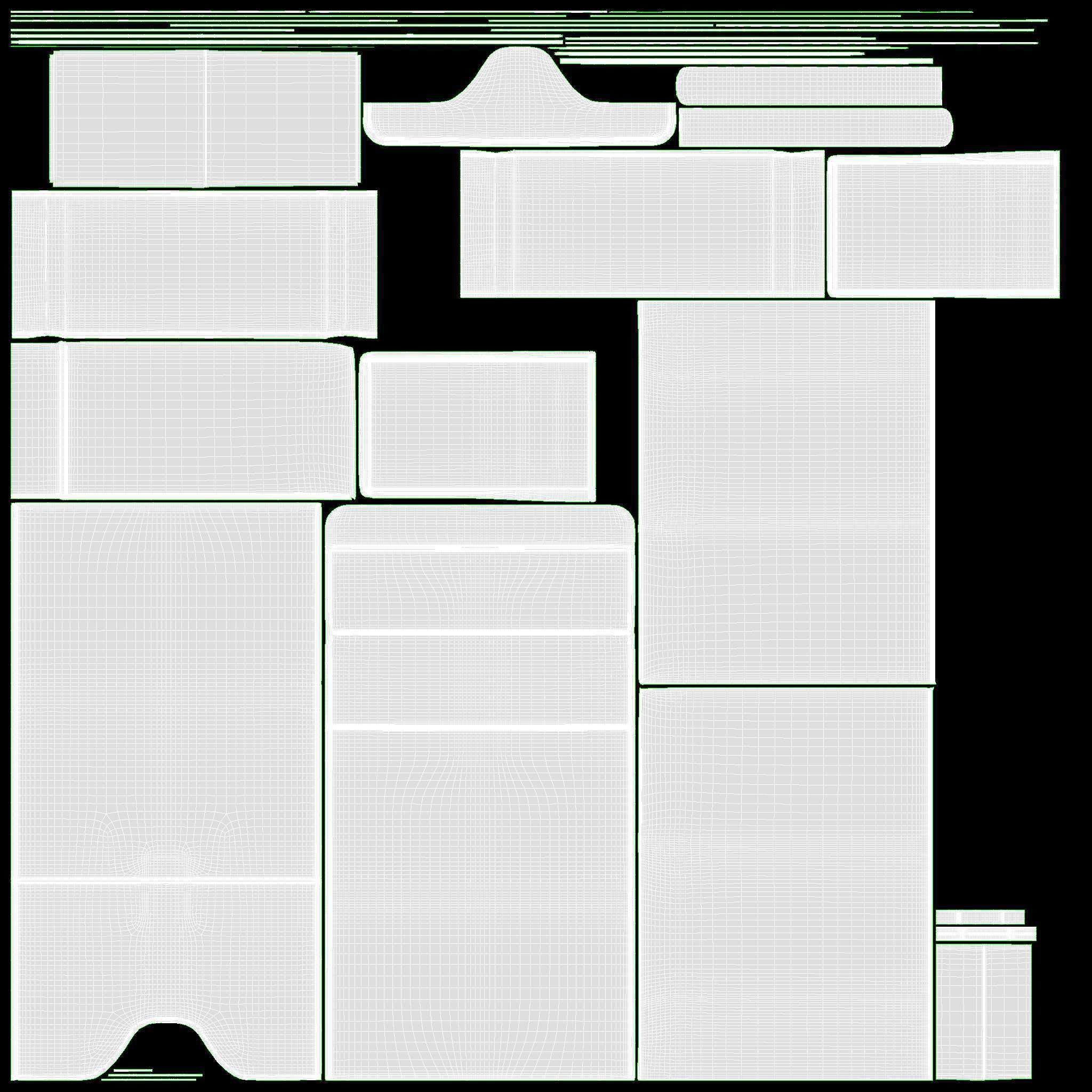 Leather Wallet for Women Red 3D model_14