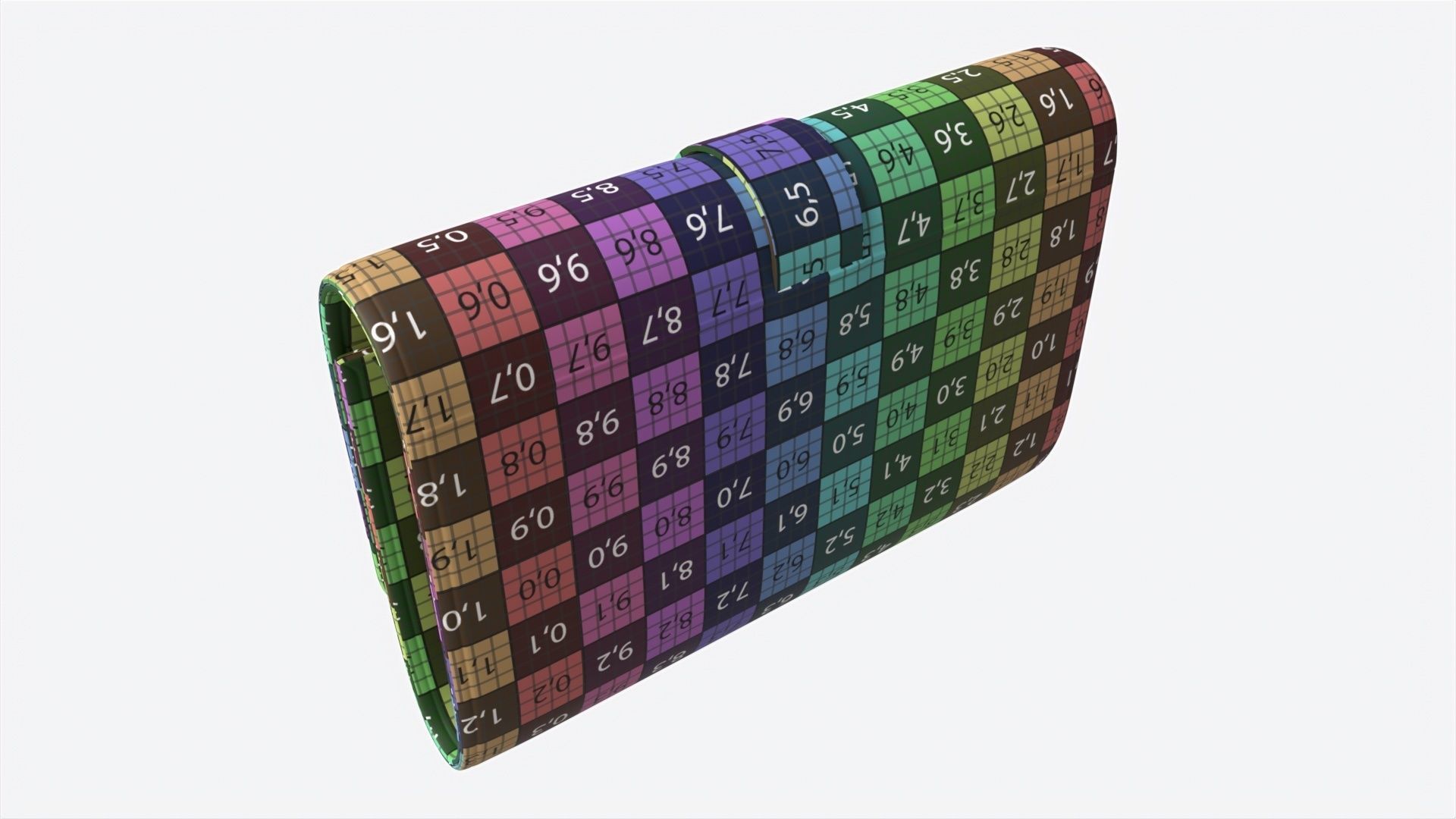 Leather Wallet for Women Red 3D model_13