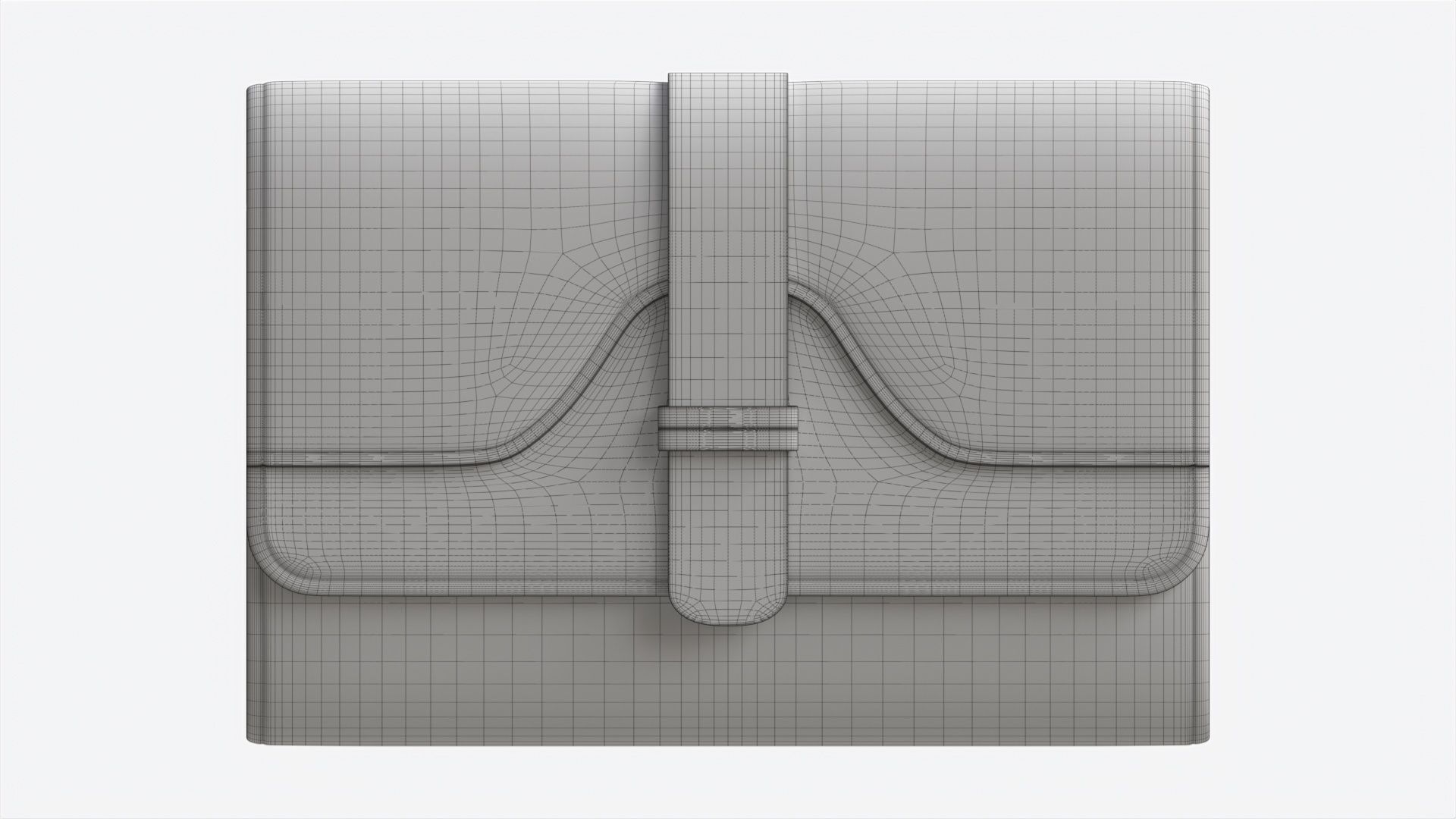 Leather Wallet for Women Red 3D model_10